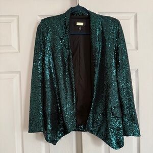 GREYLIN Teal Sequin Blazer
